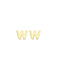 9CT PETITE INITIAL STUD EARRINGS