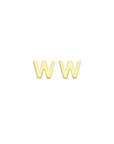 9CT PETITE INITIAL STUD EARRINGS