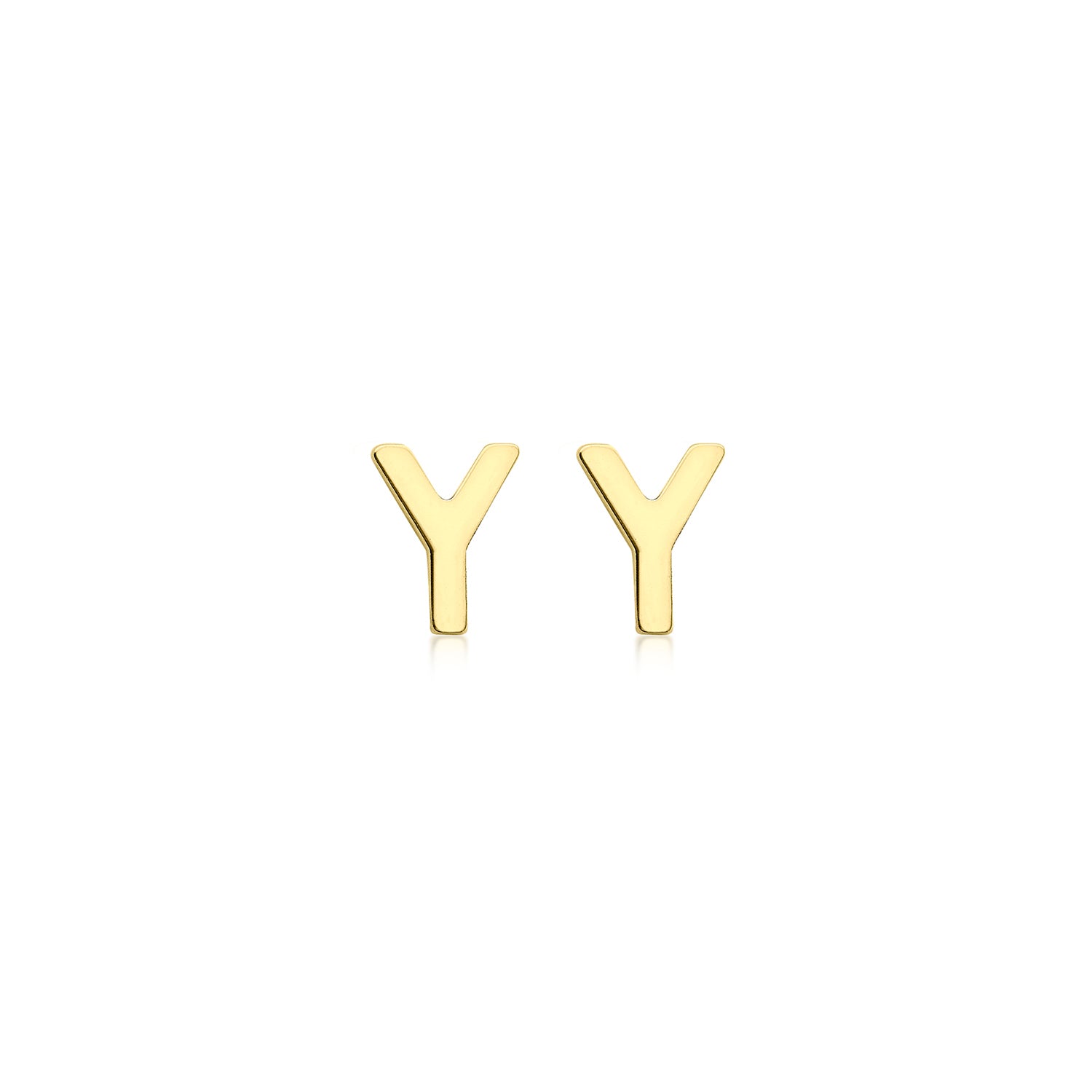 9CT PETITE INITIAL STUD EARRINGS