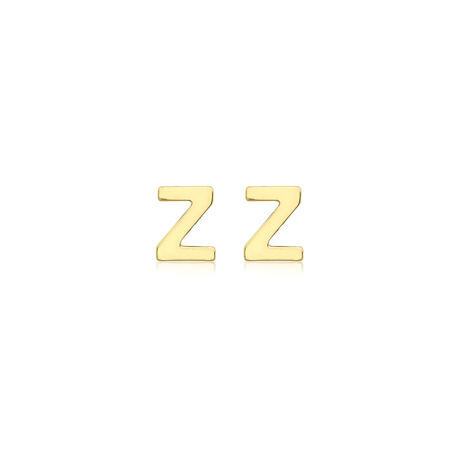 9CT PETITE INITIAL STUD EARRINGS