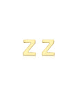 9CT PETITE INITIAL STUD EARRINGS