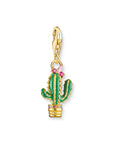 THOMAS SABO Charm Pendant Cactus Gold