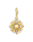 THOMAS SABO Charm Pendant Sun Gold Multicoloured Stones