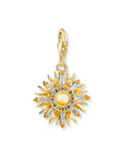 THOMAS SABO Charm Pendant Sun Gold Multicoloured Stones