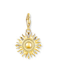 THOMAS SABO Charm Pendant Sun Gold Multicoloured Stones