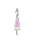THOMAS SABO Charm Pendant Popsicle with White Stones Silver