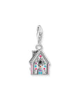 THOMAS SABO Silver Charm Gingerbread House With Colourful Stones