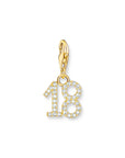 THOMAS SABO Charm Pendant Number "18" Gold