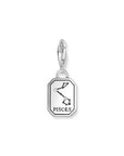 THOMAS SABO Charm Pendant Pisces Zodiac Sign Silver
