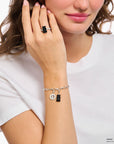 THOMAS SABO Charm pendant Goldbear in black