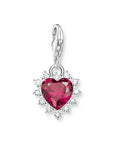 THOMAS SABO Charm with lab-grown sapphire red