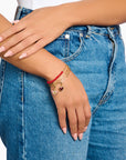 THOMAS SABO Moth Colourful Gold Charm
