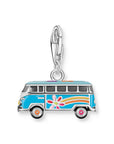 THOMAS SABO Blue Hippie Bus Charm Pendant