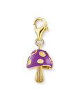 THOMAS SABO Colourful Mushroom Gold Charm
