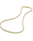HEIRLOOM 15CT GRADUATED DIAMOND TENNIS NECKLACE- SOLID GOLD
