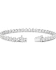 HEIRLOOM BRILLIANT CUT DIAMOND TENNIS BRACELET - SOLID GOLD