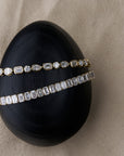 10.5CT TDW MIXED SHAPE DIAMOND TENNIS BRACELET - 9CT GOLD