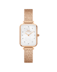 Daniel Wellington Quadro 20x26 Lumine Rose Gold Mother of Pearl White Watch