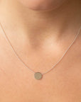 9CT DISC NECKLACE