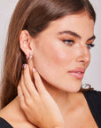 9CT LIZ HOOP EARRINGS