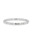 9CT GOLD BRICK STACKER RING