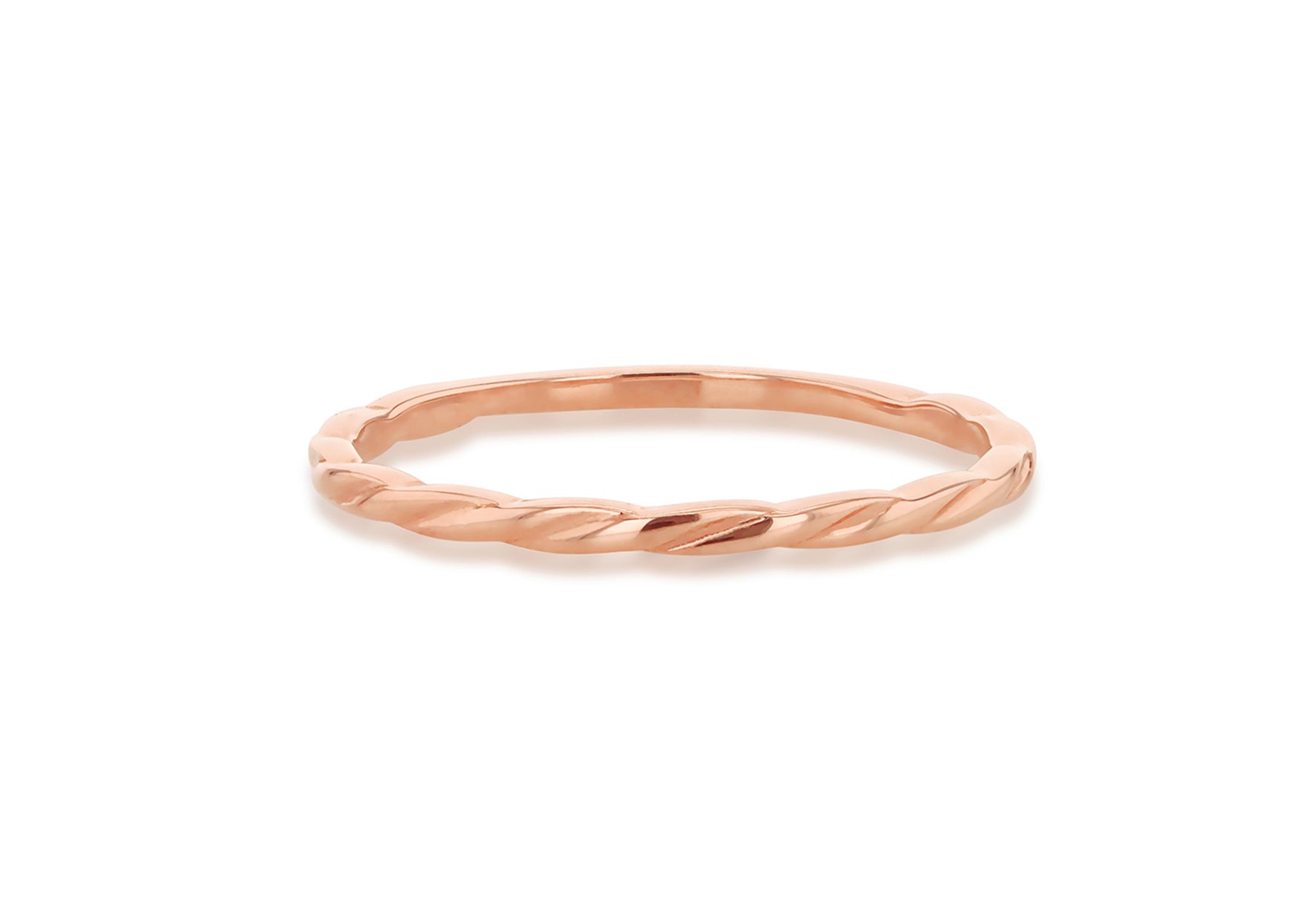 9CT GOLD TWIST STACKER RING