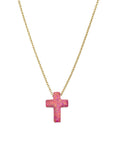 S/S OPALITE CROSS NECKLACE