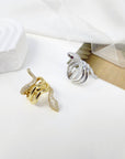 CORA CZ SNAKE RING - STERLING SILVER