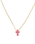 S/S OPALITE CROSS NECKLACE