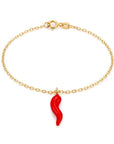 9CT RED CORNICELLO BRACELET