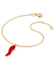 9CT RED CORNICELLO BRACELET