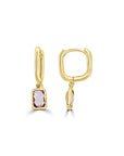 9CT YASMINE HUGGIE EARRINGS