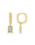 9CT YASMINE HUGGIE EARRINGS