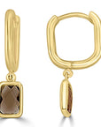 9CT YASMINE HUGGIE EARRINGS