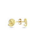 9CT SUNDIAL SHELL STUD EARRINGS