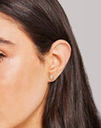 9CT SUNDIAL SHELL STUD EARRINGS