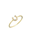 9CT HORSESHOE RING