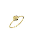 9CT SHELL RING