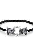 Thomas Sabo Leather Strap Black Cat