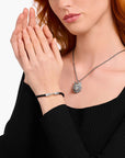 THOMAS SABO Bracelet with Braided, Black Leather
