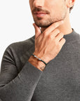 THOMAS SABO Bracelet with Braided, Green Leather