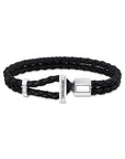 THOMAS SABO Double Bracelet with Braided, Black Leather