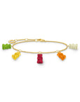 THOMAS SABO Bracelet with 5 colourful goldbears