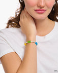 THOMAS SABO Pearl bracelet with 5 colourful goldbears
