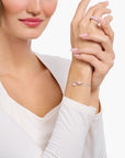 THOMAS SABO Bracelet with pink zirconia pendant