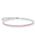 THOMAS SABO Tennis bracelet with pink zirconia