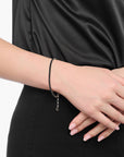 THOMAS SABO Tennis bracelet round-cut with black zirconia