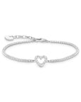 THOMAS SABO Tennis Bracelet Heart with stones