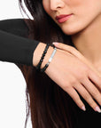 THOMAS SABO Obsidian bracelet with zirconia