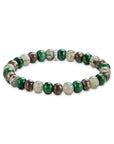 THOMAS SABO Jasper, jade, labradorite beaded bracelet